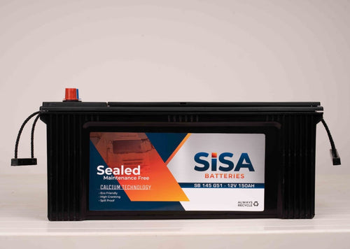 Batterie SISA SB DIN 60 – 12V 60Ah, technologie Calcium, scellée sans entretien